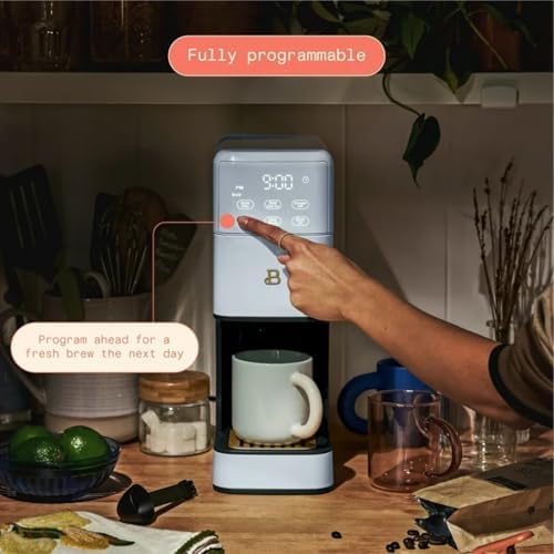 Programmable Single Serve Coffee Maker with Integrated Burr Grinder, Touch Controls, Fresh Custom Brew, Compact Design, Easy to Use - 4