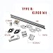 YUHYCOS Industrial Lead Screw Daoluogan 3D Printer Parts T8 Lead Screw 200mm 300mm 400mm 500mm Optical Axis KP08 KFL08 SCS8UU Coupling 5 * 8MM Bearing Mounting Bracket(Type B,350mm)