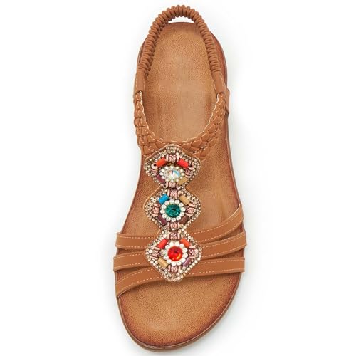 Sandales d'été compensées pour flâner en vacances style bohème - 3