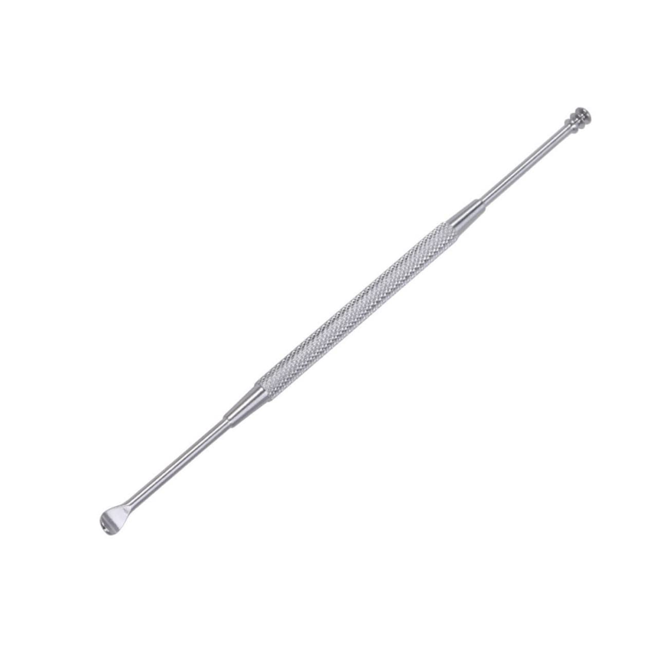 NOLITOY Stainless Steel Double Ended Ear Wax Remover Tool Kit Spiral Spoon for Ear Cleaning Durable Ear Care Beauty Tool Silver