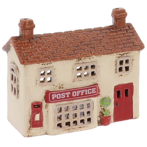 Shudehill Giftware Post Office Ceramic Tealight Holder Hand Finished Village Pottery Cottage Ornament