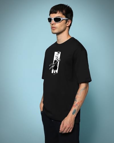 Image of Bewakoof Men's Graphic Printed Oversized Fit T-Shirt