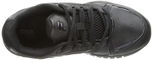 Fila Tênis de treinamento cruzado lateral lateral (criança pequena/criança grande), Preto/Preto/Pret