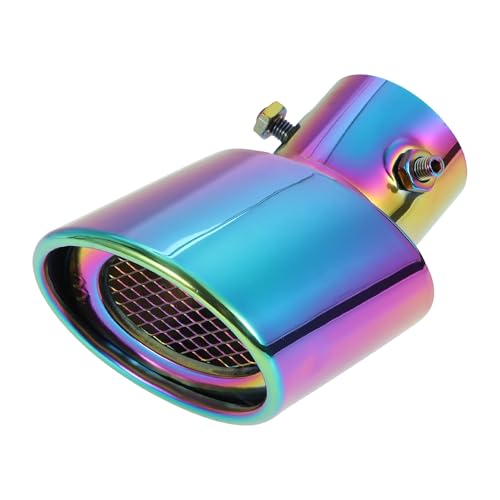 FUELHOOD 2.36インチ 排気チップ スズキ ハスラー MR52S MR92S 車用排気チップ テールパイプ マフラーチップ テールパイプ マルチカラー 1個