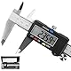 Messschieber Digital, Qfun Edelstahl Schieblehre Messwerkzeuge 150mm Spritzwasserdicht Staubdicht Schieblehre Digital mit LCD Display für Haushalt und Industrie Messung Messlehre
