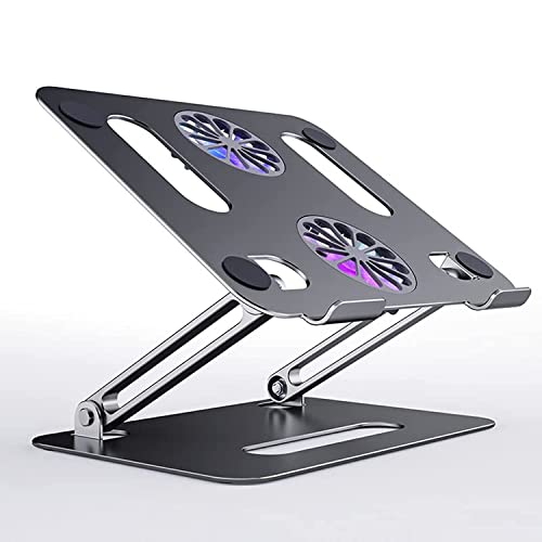 Red Lemon Foldable Laptop Stand with Cooling Fan Cooling Aluminum Stand Cooler Lapdesks Holds up 14 to 17.3 Inches Notebook Computer, ipad (P43F) - Grey (B09WHBNQB9) Amazon Price History, Amazon Price Tracker