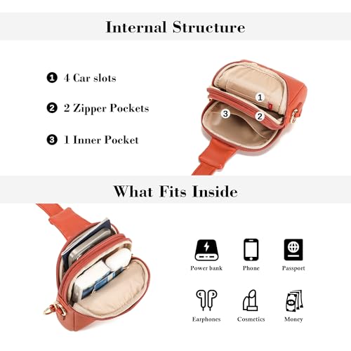 Image of INICAT Lightweight Small Crossbody Sling Bag for Women | Mini Travel Purse,Multi-pocket with Card Slots,Durable Vegan Leather,Everyday Carry