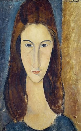 Tableau Jeanne Hebuterne par Amedeo Modigliani impression d'art mural vintage 60x90cm