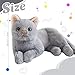 Imagen de ThrenodyToy Peluche Gato simulada, Muñeca de Gato