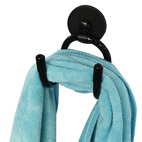 YYST Mini Magnetic Towel Hook Towel Hanger Rack for Kitchen Dish Towels, Hand Towels, Sports Sweat Towels, Gym Towels, etc. Not for Bath Towels - Hold up to 0.5 Lb- No Towels Included (1)