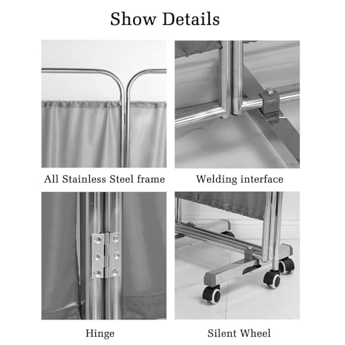 Paravent médical pour centres de thérapie : protection pliable et mobile 6 volets - 5