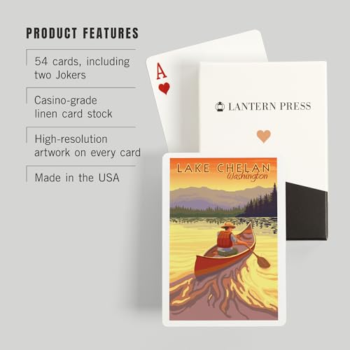 Baraja de Póker con 52 cartas Lake Chelan miniatura 3