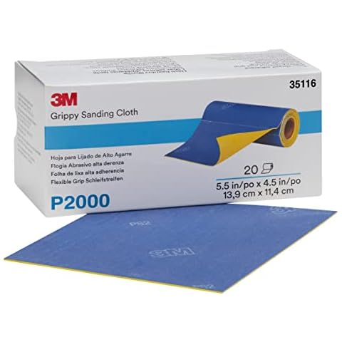 3M Grippy P2000 Sanding Cloth, 20 Sheets Cover