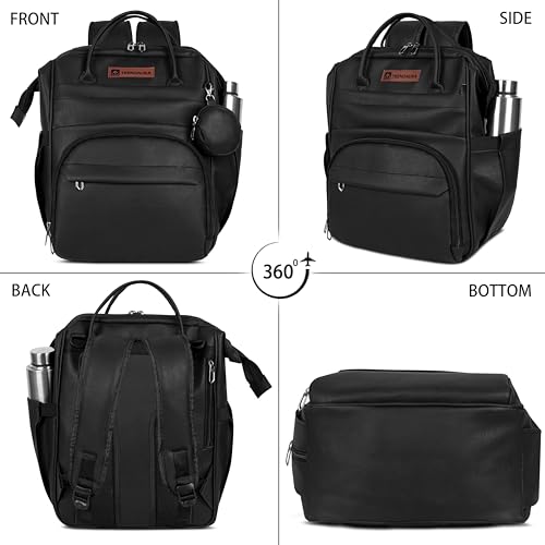 Image of Diaper Bag for Mothers | 30L Waterproof Maternity Bag with Multi Compartments, Insulated Bottle Pockets & Ultra Vegan Leather