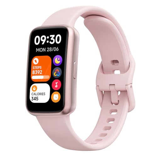 TOOBUR Fitness Tracker Watch, NO APP or Phone Required, 3ATM Waterproof, Heart Rate, Sleep Monitor, 100 Sports Modes, Notifications, Pedometer Step Counter, Activity Tracker for Women, Pink