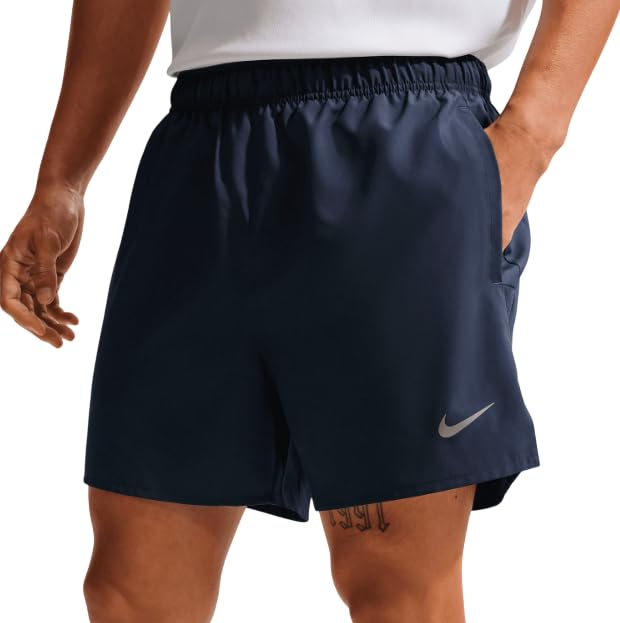 Nike Pantalones Cortos para Hombre Nk DF Challenger 5Bf, Midnight Navy/Reflective Silv, XXL