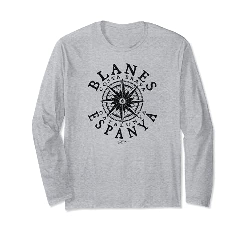 JCombs: Blanes, Costa Brava, Catalonia, Spain Long Sleeve T-Shirt, Grey
