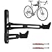 Mimoke Supporto da parete per bicicletta, in lega di alluminio, portata fino a 40 kg, distanza dalla parete regolabile 18,5 – 28 cm, gancio a V gommato, 7,2 cm, per MTB, bici da corsa, e-bike immagine