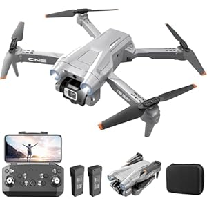 OKYUK i3 PRO Drohne mit kamera 4k, 50 Min. Flugzeit, unter 139 g, 200 Meter FPV-Übertragung, bürstenloser Motor. Follow-Me/Return/Fotografie/Video, RC Quadcopter für Anfänger, Erwachsene (Grau)