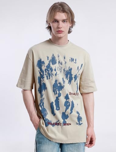 Aelfric Eden Oversized Graphic Tees Unisex Graffiti Print Shirts Inkjet Tee Top3