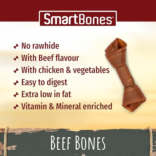 Smartbones 8 Mini Beef Bones Rawhide Free Chew Dog Treats - Image 6