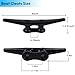 BALAVA Boat Cleats 6 inch,Boat Dock Cleats,Electrophoretic Coated Black Dock Cleats,Rope Cleats Dock Cleats for Dock Tie Down or Nautical Decor,Screws Not Included (5 Pack)