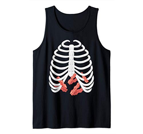 Disfraz de Halloween de la caja de costillas de tocino Camiseta sin Mangas
