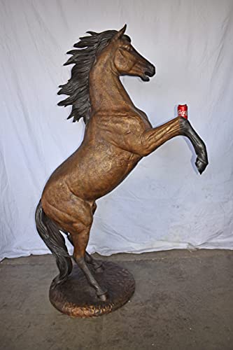Estatua de Caballo Erguido Grande en Bronce miniatura 3