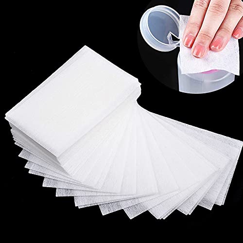 1000Pcs Nail Cotton Pads,1Pcs Push Down Pump Dispenser Bottle For Nail Alcohol Polish Removal,Nail Wipes,Lint Free Wipes For Acrylic Nails,Gel Residue Wipe Off Solution For Nails #TOP1