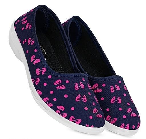 Latest Collection Women & Girls Solid Synthetic Ballerinas | Closed-Back Bellies | Pack of 1-image-28