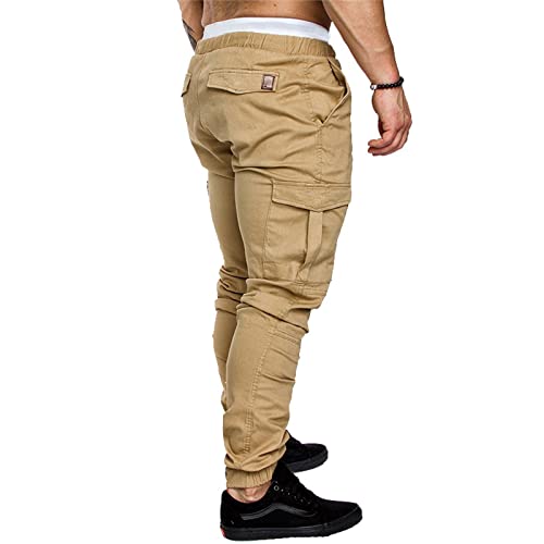Ymosrh Mens Pants Relaxed Fit Solid Color Ripped Holes Frayed Gradient Washed Trousers Men's Chino Pants Regular4