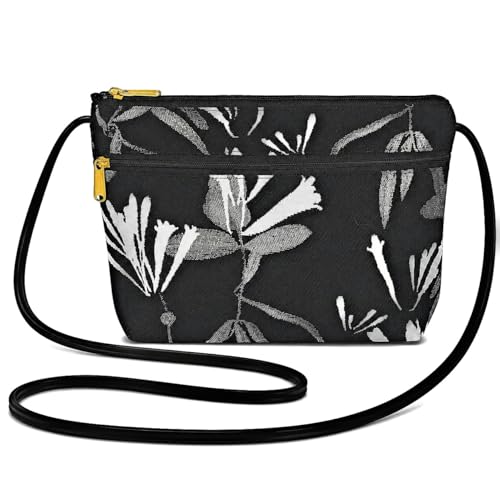 Image of Danny K. Women's Tapestry Zipper Purse Crossbody Handbag, Adjustable Cord, Handmade in USA