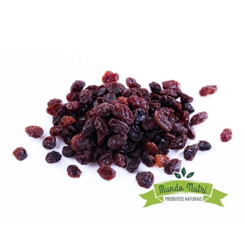 1kg Uva Passa Preta Importada Sem Semente Mundo Nutri