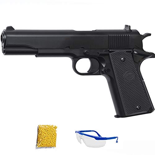 STI M1911 Classic ASG Noir. Pistolet Airsoft Calibre 6 mm (Arme à air comprimé à Billes en Plastique ou PVC). Système : Ressort. [Puissance : 0,33 Joules]