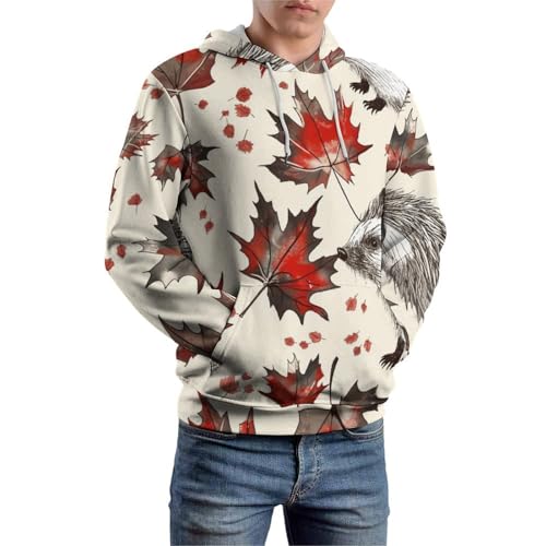 Sweatshirt imprimé hérisson finitions soignées pullover manches longues - 6