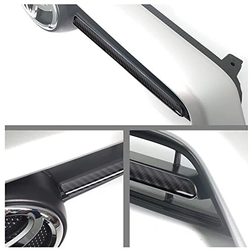 Image of for Toyota 4Runner Front Center Grille Insert Grill Cover Strips 2Pcs for 2020 2021 2022 Toyota 4Runner(Carbon Fiber)