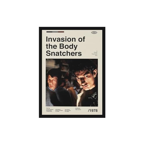 Image of BLINKART Invasion Of The Body Movie Poster Frame 12x18 Inch | Premium 300 GSM Paper Wall Print | Mid Century Vintage Film Artwork for Home, Bedroom, Living Room, Office | Framed Photo Decor