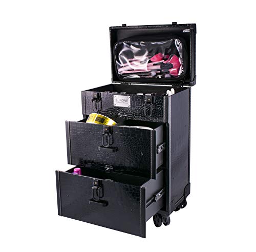 Valise 14934 XL Noir Sunone : grand bagage rigide pour voyage de longue durée