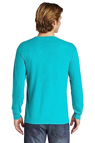 Image of Comfort Colors Chouinard 6014 Adult Heavyweight Long Sleeve Tee Lagoon Small