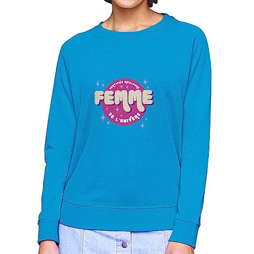 Sweatshirt femme certifiée meilleure femme de l'univers le cadeau de mariage idéal