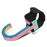 NRG Innovations STR-100MC ハンドルフック CNCアルミニウム ネオクローム 陽極酸化 調節可能なナイロンストラップ ストリーイングホイールを固定