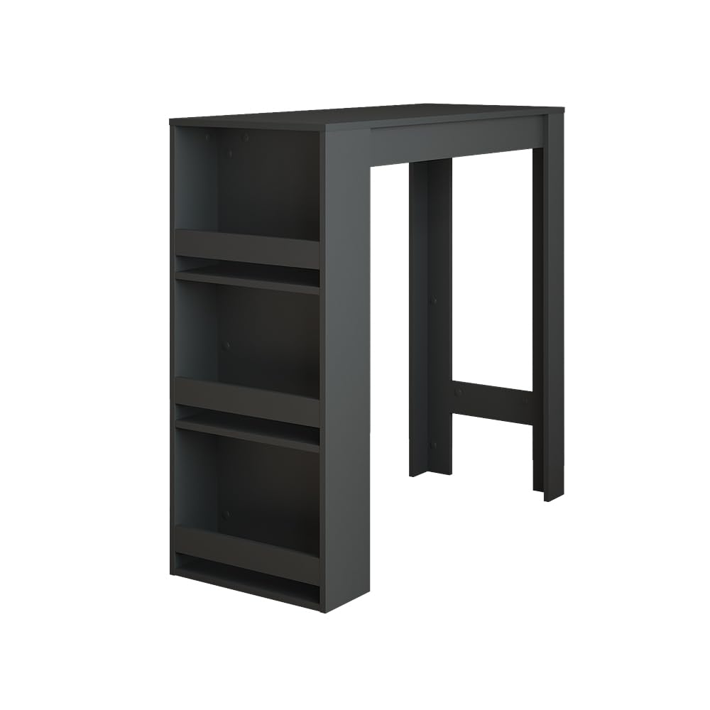 Vicco Bartisch Repose, Anthrazit, 45 x 110 cm, mit Ablagefächern zur Aufbewahrung von Küchenutensilien