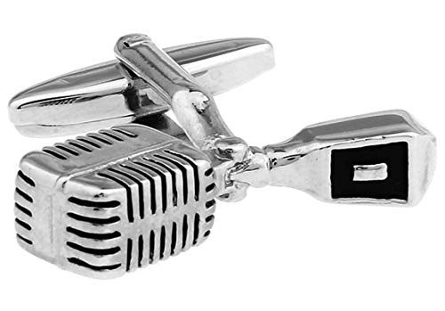 Mancuernillas de cobre Daesar para hombre plateadas miniatura 4