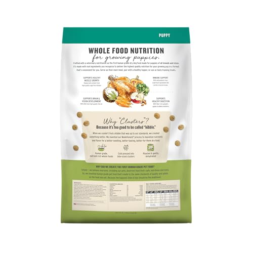 Image of The Honest Kitchen Whole Food Clusters Puppy Grain Free Chicken Dry Dog Food, 20 lb Bag