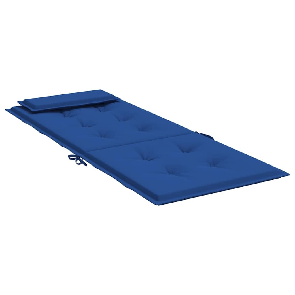 Hochlehner-Auflagen 6 STK Königsblau Oxford-Gewebe Sitzpolster für Gartenstuhl Esszimmerstuhl Balkon Terrasse wetterfest rutschfest ergonomisch waschbar Outdoor Indoor