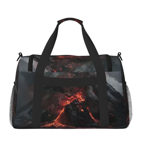 volcano Print Daily essentials Large Capacity Hand Carry Bag for Weekend Getaways style Bags2