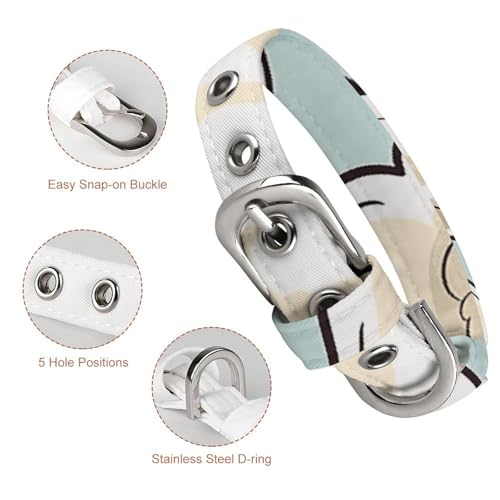 Collier réglable pour chien et chat au motif mouton mignon - 4