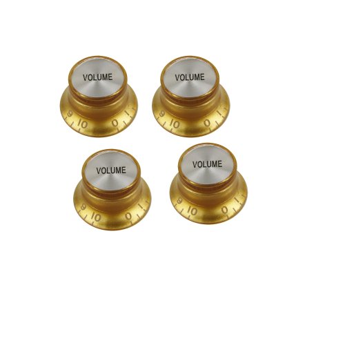 Musiclily Bouton de Potentiomètre Hat Doré, Boutons de Volume, Boutons de contrôle pour Gibson Les Paul Style de guitare… - Les Beatles, Paul McCartney, John Lennon, RIngo Starr, George Harrison Musiclily Bouton de Potentiomètre Hat Doré, Boutons de Volume, Boutons de contrôle pour Gibson Les Paul Style de guitare…
