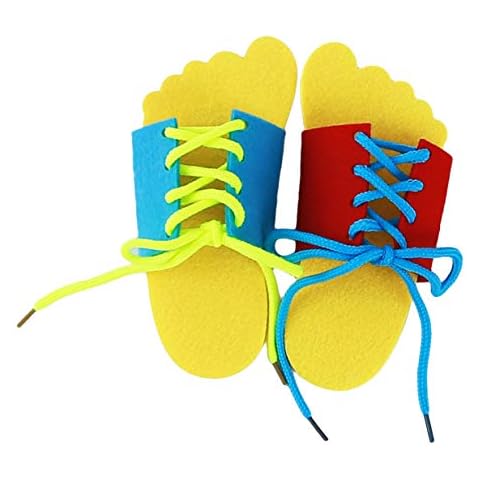 EJY Learn to Lace Tie Shoes Practice Lacing Learning Shoe Children Shoelace Educational Active Toy Cover