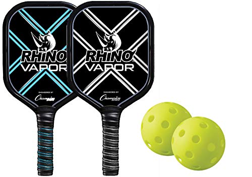 Champion Sports Aluminum Pickleball Paddle Set: Rhino Vapor...